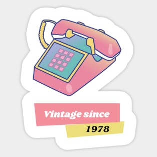 Vintage since 1978 Sticker